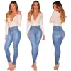 Jeans skinny da donna 2022 Pantaloni in denim a vita alta Pantaloni da donna a petto sottile con natiche