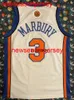 100% Cousu Vintage Stephon Marbury Basketball Jersey Hommes Femmes Jeunesse Personnalisé Numéro Nom Maillots XS-6XL