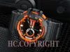 Big Dial Mens Högkvalitativ Multi Funktion Dual Time Display El Light Dykning Sport Armbandsur G1022