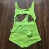 Fishnet Mesh Neon Swimsuit Two Pieces Swimwear High Waisted Monokini Tanga Swimming Suit For Women Beachwear Thong Swim Suit5966763