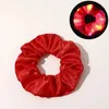 Acessórios de cabelo Est Led Candy Color Scrunchies Laços Suporte de Corda Para Mulheres Menina Elástico Rabo de Cavalo Headwear Faixas da Moda