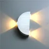 Vägglampa LED-lampor Modern Inomhusbelysning Heminredning Sconce Svart Silver Vardagsrum AC85-265V Bath Korridor Dekor