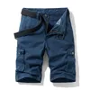 Pantaloncini cargo in cotone tattico estivo da uomo Pantaloni uniformi militari allentati multitasche casual moda 210714