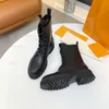 2021 women territory flat ranger Martin boots womens autumn winter platform ankle booties designer luxury ladies thick bottom half bootis with box size 35-42