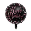 18インチお誕生日おめでとうバルーンアルミホイルの風船ヘリウムバルーンマイラーボールKKDパーティーの装飾のおもちゃGlobos DAP389