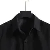 Snygg kontrast Striped Design Inspiration Corduroy Tröja Män Höst Patchwork Casual Warm Mens Dress Shirts Chemise 210522