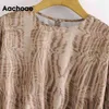 Fashion Leopard Print Women O Neck Streetwear Short Tops Lady Batwing Long Sleeve Loose T Shirt Female Ropa Mujer 210413