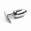 3 dimensioni tra cui scegliere Spina a sfera anale in acciaio inossidabile solido Anchor Butt Stopper Anus Dilator Bottom Metal Sex Toys HH8-1-97