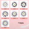 Segmented False Eyelash Faux 3D Mink Eyelashes 7 styles Natural Thick Long Eye Lashes Extension Wispy Makeup Tools