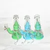 glow in dark Silicone Bong hookah Silicon Water Pipe with mix colors Smoking Oil Rigs Glass bongs