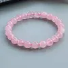 8mm naturel cristal pierre brins à la main perlé bracelets porte-bonheur pour femmes hommes fête Club bijoux de mode