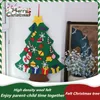 DIY feltro árvore de Natal crianças brinquedos artificiais árvore de árvore de Natal pendurado ornamentos caseiros decoração de Natal presente xmas presente sobre ggb2402