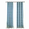 Curtain & Drapes Lychee Flower Printed Double-Deck Modern Door Window Room Divider Valance Home Decoration