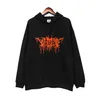 Mäns digitala tryckta överdimensionerade sweatshirts Rapper Hip Hop Black Hoodies High Street Male Pullover Sweater Tops