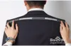비즈니스 신사 정식 남성 코트 트위드 윈드 브레이커 맞춤형 중간 길이 코트 작업 착용