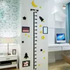 Leuke Patroon Muur Decal Kinderen Hoogte Maatregel Muur Pasta Muurstickers voor Kinderen Kamers Babygroei Grafiek Wallpaper voor Home 210929