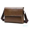 Quality Mens PU Leather Business Briefcase Handbag Laptop Shoulder Messenger Satchel Bag Q0112