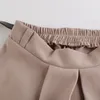 秋の冬のヴィンテージスカートの女性のベルトのソリッドカラー弾性の大きい裾のエレガントな長いMIDI A線210420