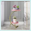 Other Home Decor Household Wrought Iron Multi-Layer Plant Floor Stand With Two-Layer Balcony Indoor Garden Flower Pot Shelf
