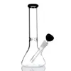 10 tum glas vatten bong hookah rosa dab olje rig bubblare hög tjock bäger mini rökrör med 14 mm skål