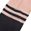 Askı Tayt İnce Külotlu Çorap Seksi Kadınlar Gotik Tayt Kız Külotlu Çizgili Desen Çorap X0521