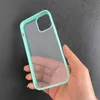 Fashion Acrylic Cases Matte Clear Phone Case Transparent Back Cover Protector For iPhone 12 mini pro max X XR XS