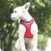 犬の首輪のリーシングはプルメッシュハーネス通気性の子犬ベストの反射ハーネス調節可能なペットトレーニング製品