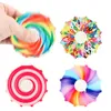 Decompress toy candy color gyro double - sided UV printing spinning disc