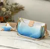 Multi Pochette Accessoires дизайнер мини-цепная сумка с круглым кошельком монеты, гибридные корпусные сумки для тела