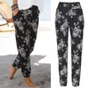 Ayes Vintage Printed Byxor Kvinnors Vår Höst Koreansk Fashion Retro Pocket Trousers Kvinnor 2021 SweatPants Pantalones de Mujer Q0801