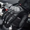 Nowy włókno shell Guantes Moto Mężczyźni Oddychający Motocykl Motocross Full Finger Dotykowy Rękawiczki Czarne Rękawice Motocyklowe Carbon H1022