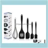 Cake Tools Bakeware Kitchen Dining Bar Home Garden cookware Kitchenware Non-Stick Cookware Sile Cooking Tool Sets Egg Beater Spatula Oil Brush K