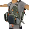 Homens ajustáveis ​​Mosca Pesca Colete Pacote Multifunction Bolsos Outdoor Malha Mochila Fish Saco Acessório 210923