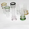 Hookahs 14mm and 18mm 2 in 1 Diamond Style Thick Pyrex Glass Bowls Tobacco Herb Bowl Piece Silicone Water Bong for Smoking