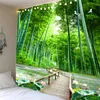 Arazzi Coperta da parete Foresta da appendere Soggiorno Decorazione bohémien Arazzo per la casa Verde Boho Decor