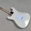 REE Entrega, Herança de Alta Qualidade de Clássico Branco Duplo Shake 6 Strings Guitarra Elétrica, Fingerboard de Bordo de 5 estrelas