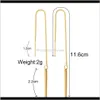 Люстра мода с длинной цепью Circle Strip Gold Sier Серьги из медных серьгов линия ниток с серьгой для женщин для женщин, универсальные xl7 nsve3