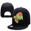 SpaceJam 가죽 챙 TOUCAS GORROS 야구 모자 힙합 스포츠 스냅 백 모자 Chapeu de Sol Swag 남자 여성