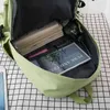 Conjunto de 5 peças mochilas escolares para meninas adolescentes femininas mochila de viagem de lona mochila para notebooks mochila para estudantes adolescentes 210809