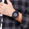 Sport elettronico da uomo orologio LED settimana display impermeabile multifunzione cinturino nero digitale per Relogio Masculino 1638 orologi da polso2446