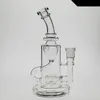 10 inç cam bong sigara cam borular geri dönüştürücü yağ kuleleri heady cam su bongs dab ile 14mm banger stokta