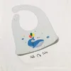 Silikon Vattentät BIBS Cartoon Rainbow Banana Printing Burp Cloths Baby Barn Matning Tillbehör Rengör Kids Bib Lovely 7 7DX N2