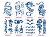 39 Stil Suyu Dövme Etiket Yarı Kalıcı Su Geçirmez Gerçekçi Bakış Doğal Bitki Bazlı Mürekkep WGZ