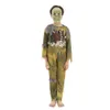 Eraspooky Scary Swamp Zombies Cosplay Garçons Squelette Chemises Halloween Costume Pour Enfants Fête Fantaisie Robe Crâne Masque Q0910