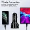 USB-autolader Snelle lading 3.0 Mobiele Telefoon voor iPhone 12 Huawei Mate 30 Tablet Draagbare Wall Support 2.1A Snel opladen