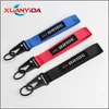 Keychains JDM Racing Car Keychain ID Holder Mobile Strap Key Ring Style BRIDE Ribbon For Painting Cellphone Lanyard