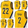 Printed 75th Anniversary Basketball Caris LeVERT Jersey 22 Chris Duarte 3 Malcolm Brogdon 7 Domantas Sabonis 11 Myles Turner 33 Buddy Hield 24 Man Woman Youth