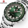 NAVIFORCE Luxury Brand Mens Watches Sports Waterproof Analog Date Quartz Watch Men Full Steel Big Wrist Watches Clock Analog 210517