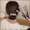 Cabelo Aessórios Bebê, Kids Maternity Pearl Hairpin para mulheres Metal Simple Declaração de Jóias Cristal Rhinestone Presentes Drop entrega 2021 Ov2