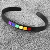 6MM Rainbow Color Cuff Bangle Bracelets for Men Women Jewelry Stainless Steel Lesbian Gay Pride Metal Bracelet Pink LGBT Stripe 8580592